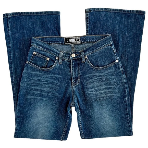 Y2k Low Waisted Bootcut Jeans - Picture 1 of 5